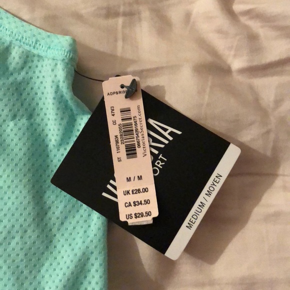 NWT Victoria’s Secret tank top  m Aqua - Picture 2 of 3